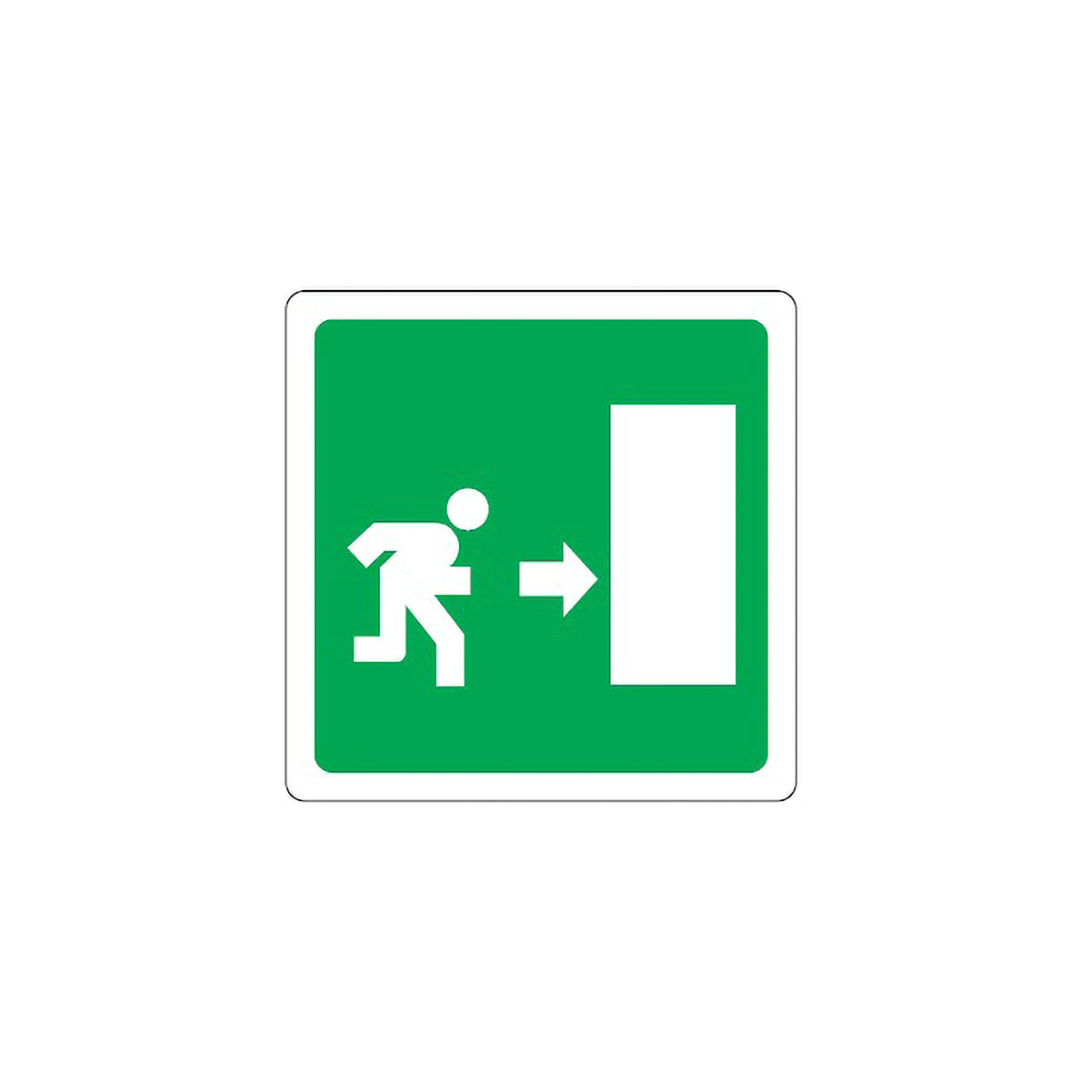 Cartello Segnaletico USCITA DI EMERGENZA DESTRA - PVC 20x30 Cm - Targa Tabella Sicurezza