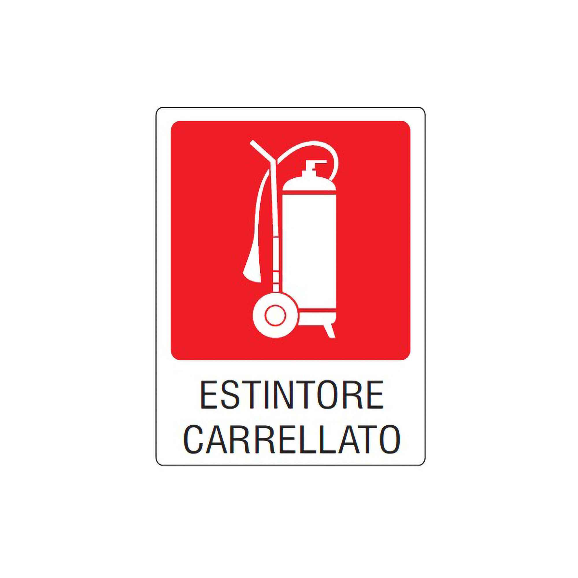 Cartello Estintore VSafety Con Codici Schiuma AFF - Orizzontale 375x200 Mm, Plastica Rigida 1 Mm, EN ISO 7010